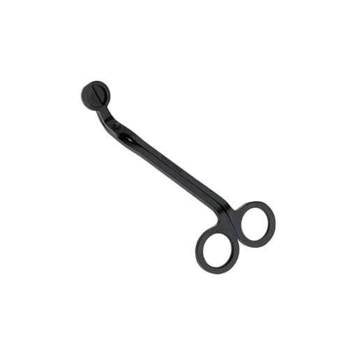 CYWDHFO 18cm Kerze Docht Trimmer Cutter Runde Kopf Kerzen Core Schere Handgemachte Werkzeuge(Black) von CYWDHFO