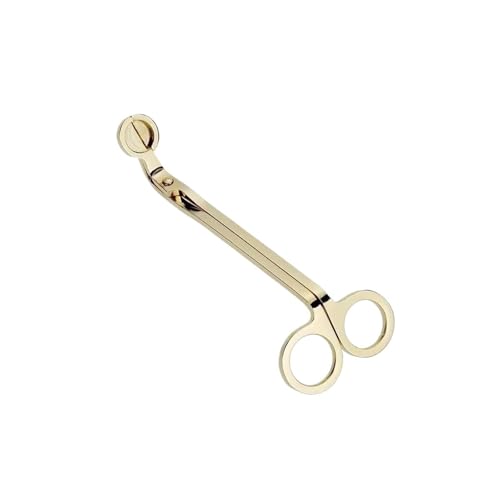 CYWDHFO 18cm Kerze Docht Trimmer Cutter Runde Kopf Kerzen Core Schere Handgemachte Werkzeuge(Gold) von CYWDHFO