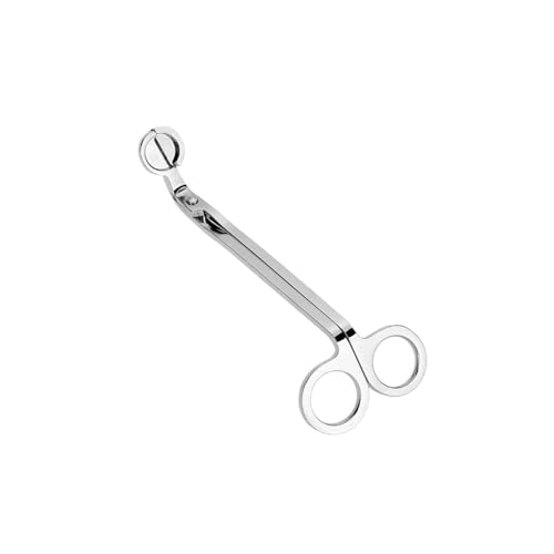 CYWDHFO 18cm Kerze Docht Trimmer Cutter Runde Kopf Kerzen Core Schere Handgemachte Werkzeuge(Silver) von CYWDHFO