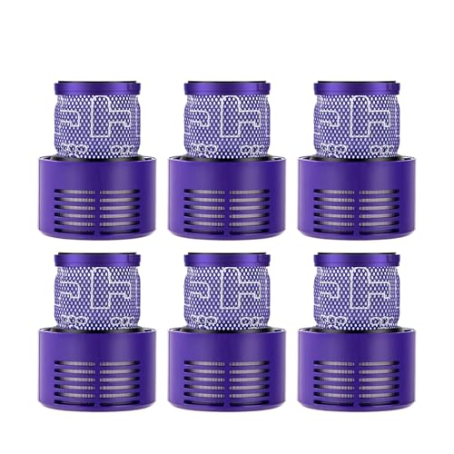 Kompatibel mit Dyson V10 Zubehör Zyklon Akku-Staubsauger Waschbarer Ersatz-Nachfilter Ersatzteile(6pcs) von CYWDHFO