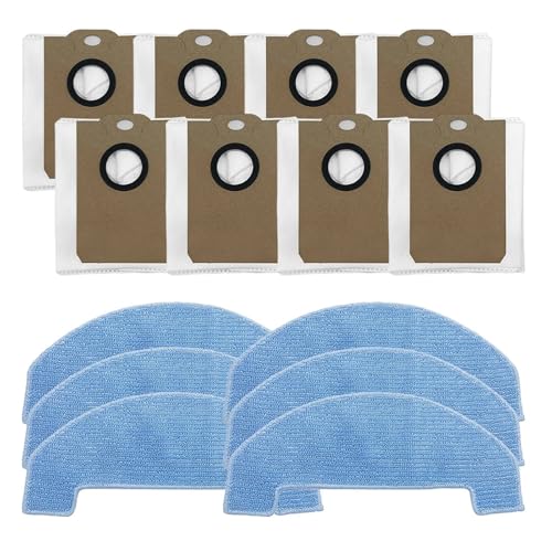 Kompatibel mit Trouver E10 M70 Pro Roboterstaubsauger, 6 Wischpads, 8 Staubbeutel, Haushaltsbedarf, Reinigungszubehör for Staubsauger Kompatibel mit Trouver E10 M70 Pro Roboterstaubsauger, 6 Wischpads, 8 Staubbeutel, Haushaltsbedarf, Reinigungszubehör for Staubsauger von CYWDHFO