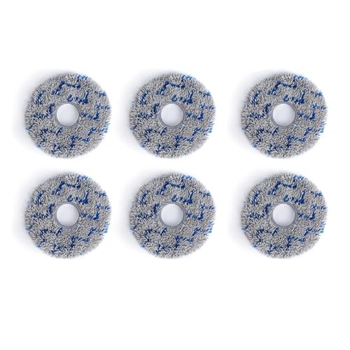 Mopptücher, kompatibel mit Ecovacs Deebot, X1 X2 T30 Pro T10 T20 T30s Roboter-Staubsauger, Zubehör, Teile, Mopplappen(6 pcs) von CYWDHFO