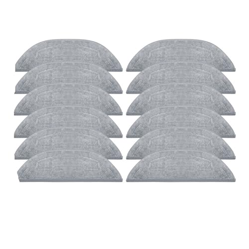 Wischpads, kompatibel mit Roborock, S8 S8 Max Roboter-Staubsauger, Ersatzteile, Lappen, kleine Wischtücher, Zubehör(12pcs) von CYWDHFO