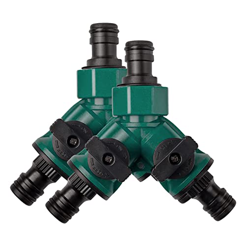 2-Wege-Ventil Mit Absperrventil Schlauchverbinder-Satz Quick Connector Gartenschlauch Gartenschlauch Rohrverteiler Anschluss Gartenschlauch Wasserverteiler Für Wasserhahn 3/4 Zoll Connector 2 Stuck 2-Wege-Ventil Mit Absperrventil Schlauchverbinder-Satz Quick Connector Gartenschlauch Gartenschlauch Rohrverteiler Anschluss Gartenschlauch Wasserverteiler Für Wasserhahn 3/4 Zoll Connector 2 Stuck von CYWVYNYT