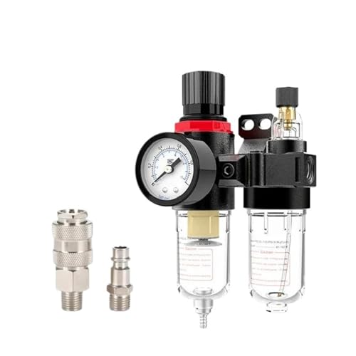 AFC2000 1/4 Luftkompressor Öl-Wasser-Abscheider Filter Druckminderventil Fallenventil Spritzpistole Druckminderventil(AFC-PC1402) von CYWWKKCY