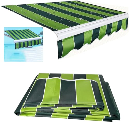 Markisenbespannung Bespannung Fur Markise Markisenstoff Ersatzstoff Markisentuch Sonnenschutz Markisenstoff Markisentuch Markise Canvas Sonnenblumen Mehrere Größen Zur Auswahl-Streifen||4x2.5m von CYXOZ