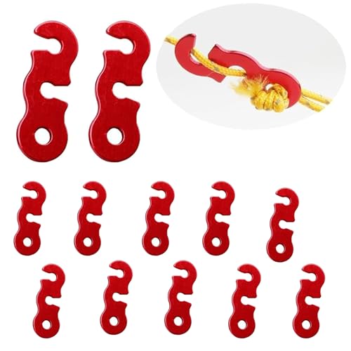 10 Pcs Aluminiumlegierung Wind Seil Schnalle Zeltleinenspanner Zeltzubehör,Reflektierend Abspannseile mit Aluminum Seilspanner,4 M Zeltschnur mit Abspannschnalle,Φ 4mm Nylonschnur Spannschnur Camping von CYXZMYA