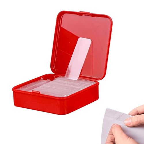 60 Stück Transparente doppelseitige Aufkleber,Doppelseitiges Klebeband Extra Stark, Nano Tape,Doppelseitiges Klebeband Ablösbar für Teppich, Zuhause,AufhäNgen von Bildern,Postern,Teppichen,Fotos von CYXZMYA