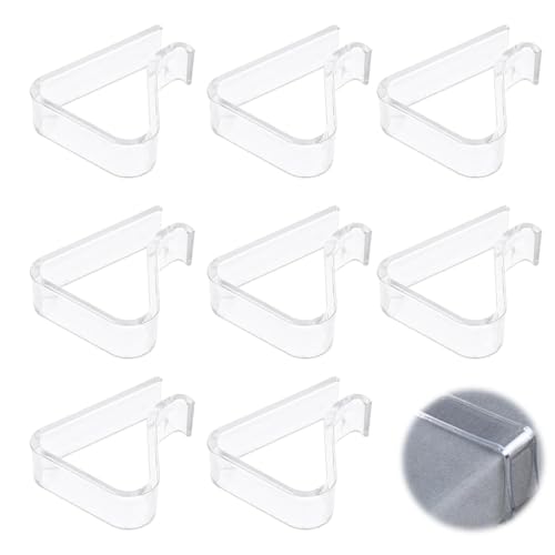 8 Stück Tischdeckenklammern,Transparent Tischklammern,Outdoor Tischtuchklammern,Kunststoff Tischdecken Klammern,Geeignet für Picknicks,Partys,Hochzeiten,Abendessen zum Befestigen von Tischdecken. von CYXZMYA