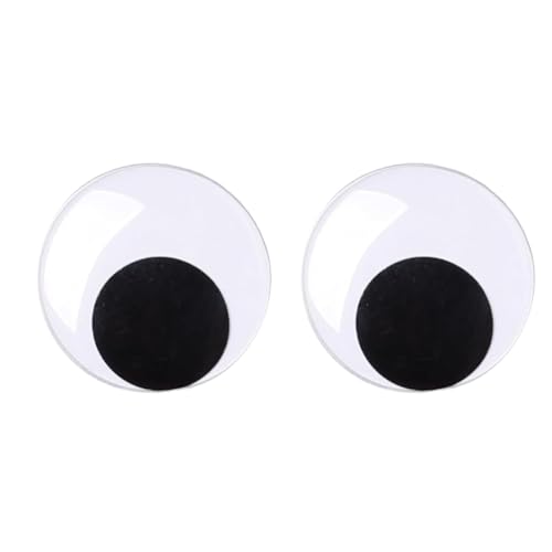 CYXZMYA 2 Stück Wackelaugen Selbstklebend,Große Selbstklebend Wackelaugen,Selbstklebend Groß Augen,80mm Runde Wiggle Googly Augen,Augen Zum Aufkleben,für DIY Dekorationen,Scrapbooking Spielzeuge von CYXZMYA