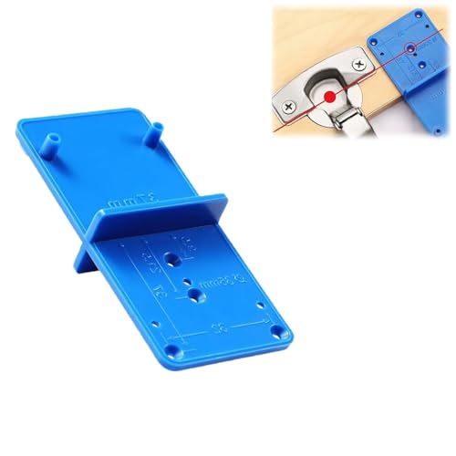 Topfband Bohrschablone,Kunststoff Bohrschablone,Topfscharnier Schablone,Lochsuchgerät,Montageplatten Markierungen Ankörnschablone,Geeignet zum Bohren und Positionieren von Löchern in Holzplatten. von CYXZMYA