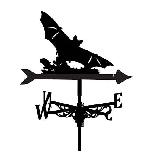 CYXZX Metall Fledermaus Wetterfahne Windrichtungsanzeiger für Gartenmontage Yard Dekoration Eisenkunst Tier Wetterfahne Windrichtungsmesswerkzeuge - Geschenk für Zuhause von CYXZX