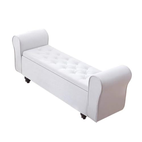 Aufbewahrungsbank Multifunktionales Ende des Bettes, Schlafzimmer-Aufbewahrung, Nachttisch, Sofa-Hocker, Bekleidungsgeschäft-Aufbewahrung, Schuhbank(Beige,Klein) von CYairong-22