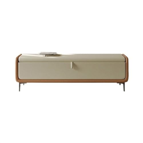 CYairong-22 Aufbewahrungsbank Praktische, verstaubare Bank am Bettende, leichte Luxus-Kleidung, Schuhe, Probeablage, Sofa, Hocker, Schlafzimmer-Aufbewahrungsbank(150 * 45 * 43m) von CYairong-22