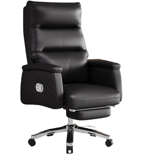 CYairong-22 Computerstuhl Premium-Komfort-Bürostuhl, Executive-Leder-Drehstuhl mit Liegefunktion for langes Sitzen Chefsessel von CYairong-22