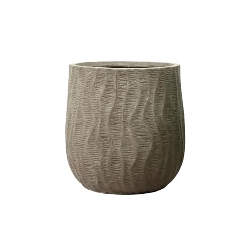 CYairong-22 Pflanzengefäße 11,8 Zoll große Blumentöpfe for Zimmerpflanzen, großer Pflanztopf mit Drainagelöchern for Gartenpflanzen im Innen- und Außenbereich (Braun/Weiß) Blumentöpfe(Bruin) von CYairong-22