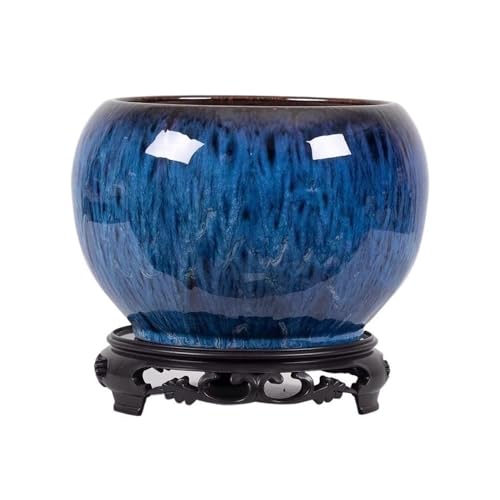 CYairong-22 Pflanzengefäße Einfache Indoor-Keramik mit Basis Nordic Flower Pot Sphärische große Blumentopf Blumentöpfe von CYairong-22