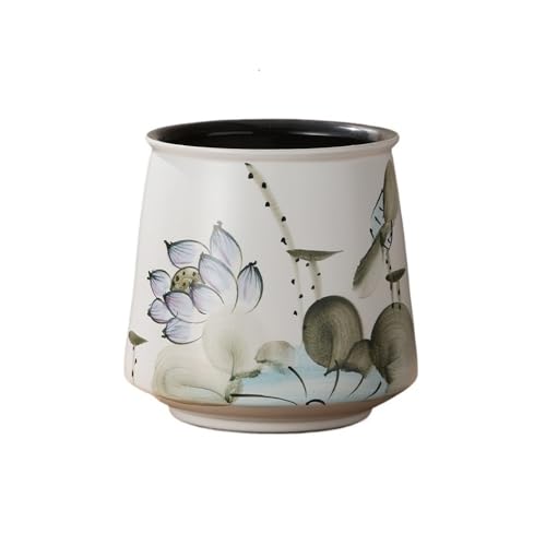 CYairong-22 Pflanzengefäße Handgezeichneter chinesischer Retro-Topf for Zuhause, Orchideen-Pflanztopf mit großem Durchmesser, Übertopf Blumentöpfe von CYairong-22