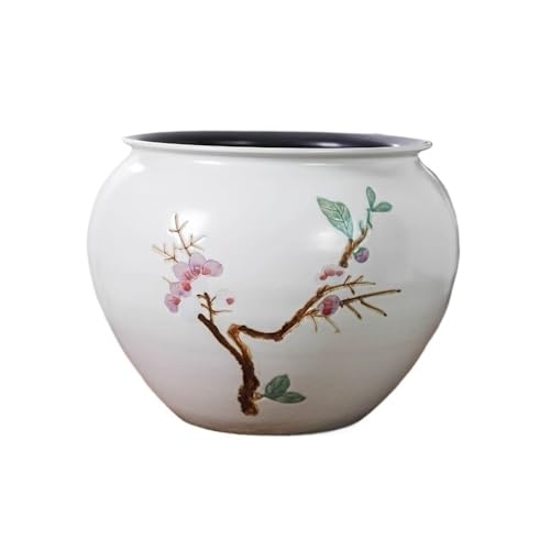 CYairong-22 Pflanzengefäße Hochtemperatur-Keramik-Blumentopf, handgeschnitzte Pflaumenblüte, Dekoration for das Wohnzimmer, grüner Blumentopf Blumentöpfe CYairong-22 Pflanzengefäße Hochtemperatur-Keramik-Blumentopf, handgeschnitzte Pflaumenblüte, Dekoration for das Wohnzimmer, grüner Blumentopf Blumentöpfe von CYairong-22