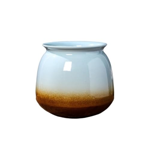 CYairong-22 Pflanzengefäße Topfpflanze im chinesischen Stil, spezieller Topf, Jingdezhen-Keramik-Blumentopf, Wohnzimmer, Klassische handbemalte Landschaft Blumentöpfe von CYairong-22