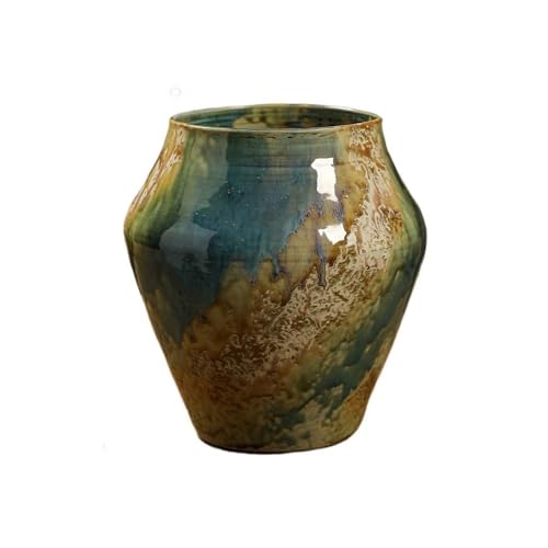 CYairong-22 Pflanzengefäße Vintage glasierte Blumenware, Dekoration for das Wohnzimmer, handgefertigte Topfpflanzen, Töpfe und Grünpflanzen Blumentöpfe von CYairong-22