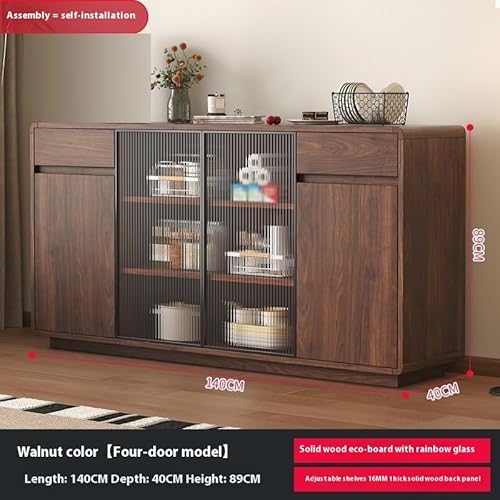 CYairong-22 Sideboard-Buffetschrank Esszimmer-Sideboard, wandmontierter Teeschrank, Seitenschrank, mehrschichtiger Lagerschrank, Tee-/Weinschrank Freistehender Schrank von CYairong-22