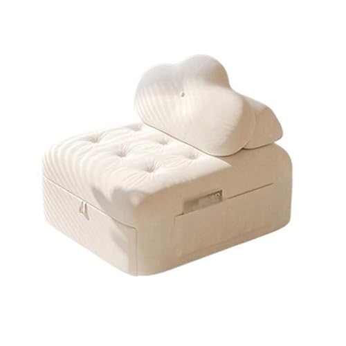 CYairong-22 Umwandelbarer Schlafsessel Klappbares Schlafsofa, Schlafsofa mit multifunktionaler Verstellbarer Rückenlehne, geeignet for kleine Wohnungen, Wohnzimmer, Schlafzimmer, Flure(Weiß) von CYairong-22