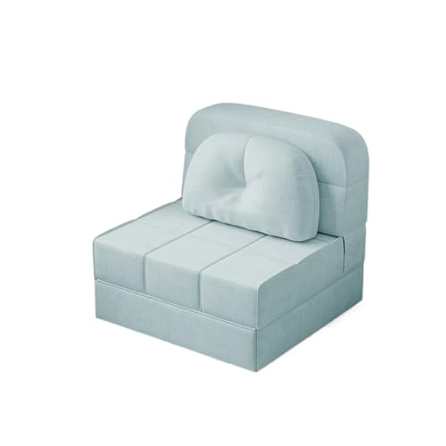 CYairong-22 Umwandelbarer Schlafsessel Klappbares Schlafsofa, umwandelbares Schlafsofa, Moderne Boden- und Futoncouch for Wohnzimmer/Heimbüro/Gästebetten/Wohnung/Loft im Obergeschoss(Blue,72cm) von CYairong-22