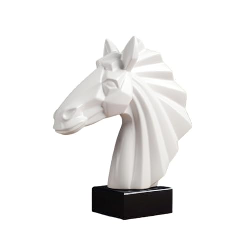 CYairong-22 Wohnzimmerdekor Wohnzimmer Studie Eingang Keramik Pferd Ornamente Kreative Büro Home Dekorationen Dekorative Wohnaccessoires(Weiß) von CYairong-22