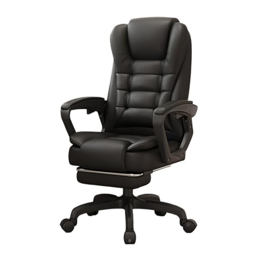 Computerstuhl Bürostuhl mit hoher Rückenlehne, Schreibtischstuhl aus Leder for das Homeoffice mit Lendenwirbelstütze, ergonomischer, bequemer Bürostuhl mit Liegefunktion, Drehstühle mit Rollen Chefses Computerstuhl Bürostuhl mit hoher Rückenlehne, Schreibtischstuhl aus Leder for das Homeoffice mit Lendenwirbelstütze, ergonomischer, bequemer Bürostuhl mit Liegefunktion, Drehstühle mit Rollen Chefses von CYairong-22