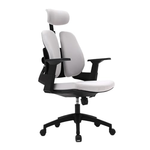 Computerstuhl Ergonomischer Arbeitsstuhl aus Stoff mit mittelhoher Rückenlehne, Bürostuhl mit hoher Rückenlehne, Schreibtischstuhl mit Rollen, verstellbarer Armlehne, Lendenwirbelstütze, Kopfstütze Ch Computerstuhl Ergonomischer Arbeitsstuhl aus Stoff mit mittelhoher Rückenlehne, Bürostuhl mit hoher Rückenlehne, Schreibtischstuhl mit Rollen, verstellbarer Armlehne, Lendenwirbelstütze, Kopfstütze Ch von CYairong-22