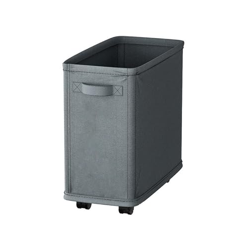 Wäschekorb Rollender Wäschekorb, Korb for schmutzige Kleidung, tragbare Aufbewahrungsbox for den Haushalt, faltbarer wasserdichter mit Ständer Wäschesammler(Grigio) von CYairong-22