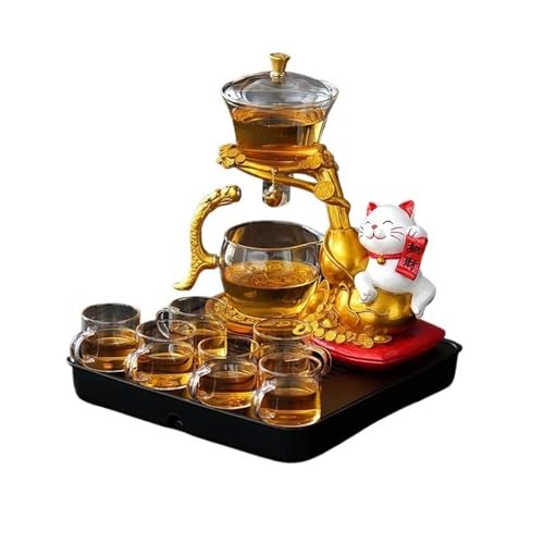 Wasserkocher Glas Tee-Set für Zuhause mit kreativem Design, automatischer Trennung und Tablett Teekanne Wasserkocher Glas Tee-Set für Zuhause mit kreativem Design, automatischer Trennung und Tablett Teekanne von CYairong-22