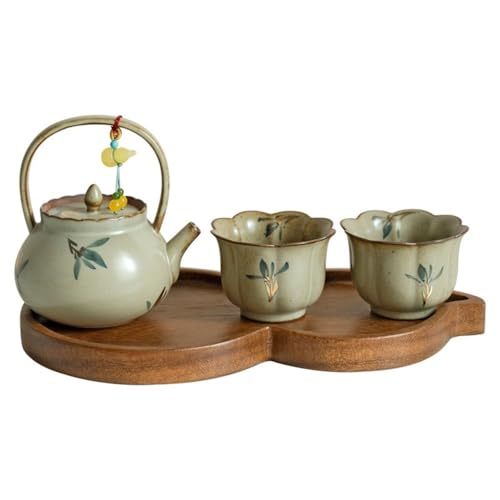 Wasserkocher Haushalt Teekanne Teetasse Kung Fu Tee Set zum Aufbrühen, eine Kanne und zwei Tassen Teekanne von CYairong-22