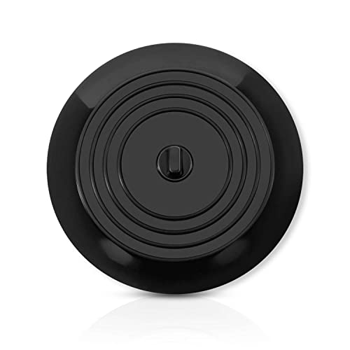 CZ Store Silikon-Abflussstopfen | 15 cm Flexibel & wasserdicht - Universal-Abdeckung für Edelstahl-Küchenspüle, Keramik-Badewanne, Toilette, Waschbecken, Dusche - Schwarz von CZ Store
