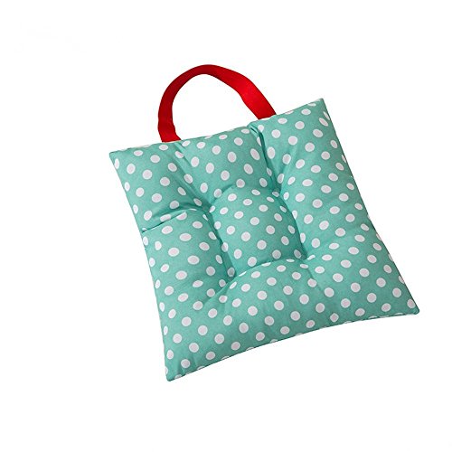 CZ Fashion Dots Candy Farben Kinder Kindergarten-Sitzpolster für Garten Esszimmer Stuhl Kissen 27 x 27 cm grün von CZ