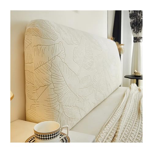 CZADMXP Bett Kopfteil Hussen Bettkopfteil Bezug Abnehmbar Staubdichte Schutzhülle für Gepolsterte Schlafzimmer Kopfteil (Beige,200cm) von CZADMXP