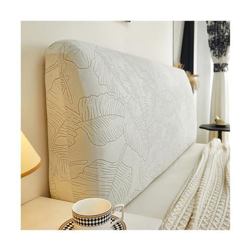 CZADMXP Bett Kopfteil Hussen Bettkopfteil Bezug Abnehmbar Staubdichte Schutzhülle für Gepolsterte Schlafzimmer Kopfteil (Hellgrau,150cm) von CZADMXP
