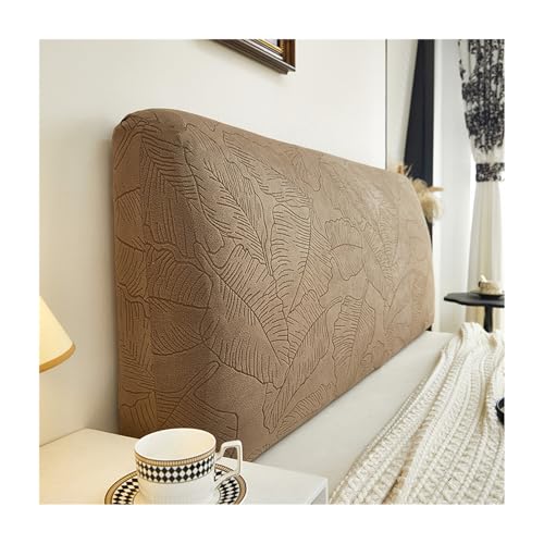 CZADMXP Bett Kopfteil Hussen Bettkopfteil Bezug Abnehmbar Staubdichte Schutzhülle für Gepolsterte Schlafzimmer Kopfteil (Khaki,220cm) von CZADMXP