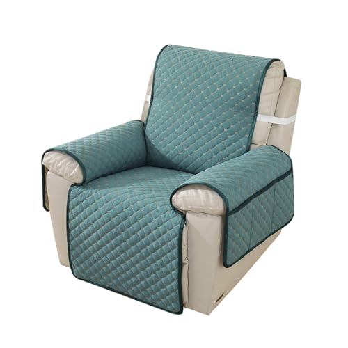 CZADMXP Sesselschoner Relax mit Taschen, Sofaüberwurf Waschbar Sesselauflage für Fernsehsessel Relaxsessel (Grün,M) von CZADMXP