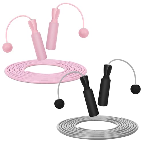 CZAYEFNH 2-in-1 schnurloses Springseil, 2 Stücke Springseil Ohne Seil Mit Kabelloser Ball, Einstellbar Rutschfeste Griffe Workout 3M Jump Rope für Männer, Frauen, Kinder & Erwachsene von CZAYEFNH