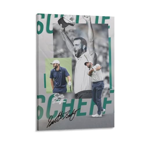 Leinwandposter Scottie Scheffler, Kunstwerke, Leinwandposter, Wandkunstdrucke, moderne Dekoration, 20 x 30 cm von CZBAIY