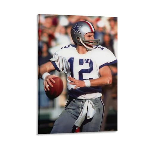Roger Staubach Leinwandposter Kunstwerke Kunstdruck Poster Wandkunst Gemälde Leinwand Dekor Heimposter 40 x 60 cm von CZBAIY