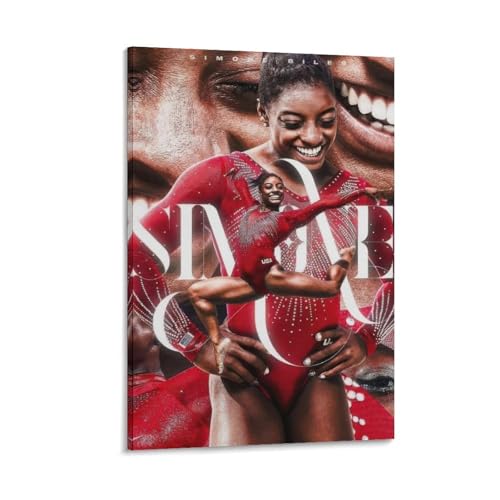 Simone Biles Leinwand-Poster, Wandkunst, Poster, Drucke, Heimdekoration, Bild, Leinwand, Gemälde, Poster, 40 x 60 cm Simone Biles Leinwand-Poster, Wandkunst, Poster, Drucke, Heimdekoration, Bild, Leinwand, Gemälde, Poster, 40 x 60 cm von CZBAIY