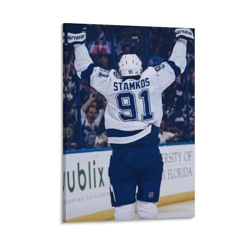 Steven Stamkos Leinwand-Poster, Kunstdruck, Wandfoto, Malerei, Poster, Hängebild, Familiendekoration, 40 x 60 cm von CZBAIY