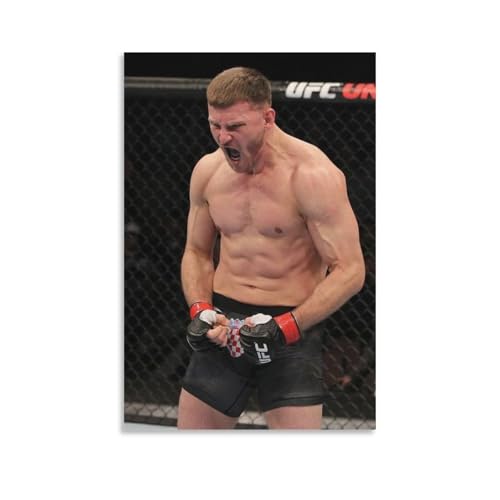 Stipe Miocic Leinwandposter auf Leinwand, Poster, Wandkunst, Bilddrucke, hängende Foto-Dekoration, Heimposter, Kunstwerke, 30 x 45 cm von CZBAIY