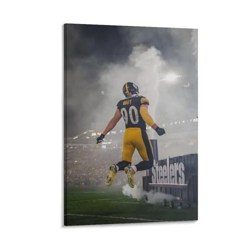 TJ Watt Leinwand-Poster, Kunstwerke, Leinwandposter, Wandkunstdrucke, moderne Dekoration, 30 x 45 cm von CZBAIY