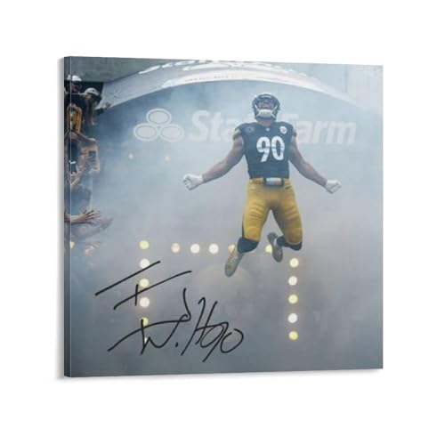 TJ Watt Leinwandposter Wandkunst Poster Scroll Leinwand Gemälde Bild Wohnzimmer Dekor Zuhause 50 x 50 cm TJ Watt Leinwandposter Wandkunst Poster Scroll Leinwand Gemälde Bild Wohnzimmer Dekor Zuhause 50 x 50 cm von CZBAIY