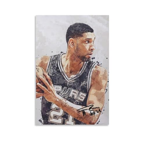 Tim Duncan Leinwandposter Kunstwerke Kunstdruck Poster Wandkunst Gemälde Leinwand Dekor Home Poster 60 x 90 cm von CZBAIY