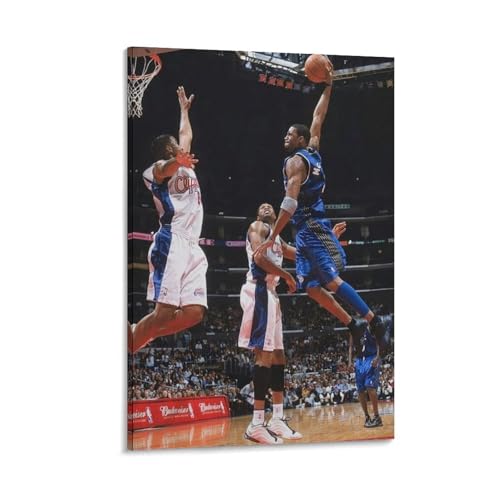 Tracy McGrady Leinwand-Poster, Druck, Kunst, Wandgemälde, Leinwandposter, moderne Schlafzimmer-Dekoration, 20 x 30 cm Tracy McGrady Leinwand-Poster, Druck, Kunst, Wandgemälde, Leinwandposter, moderne Schlafzimmer-Dekoration, 20 x 30 cm von CZBAIY